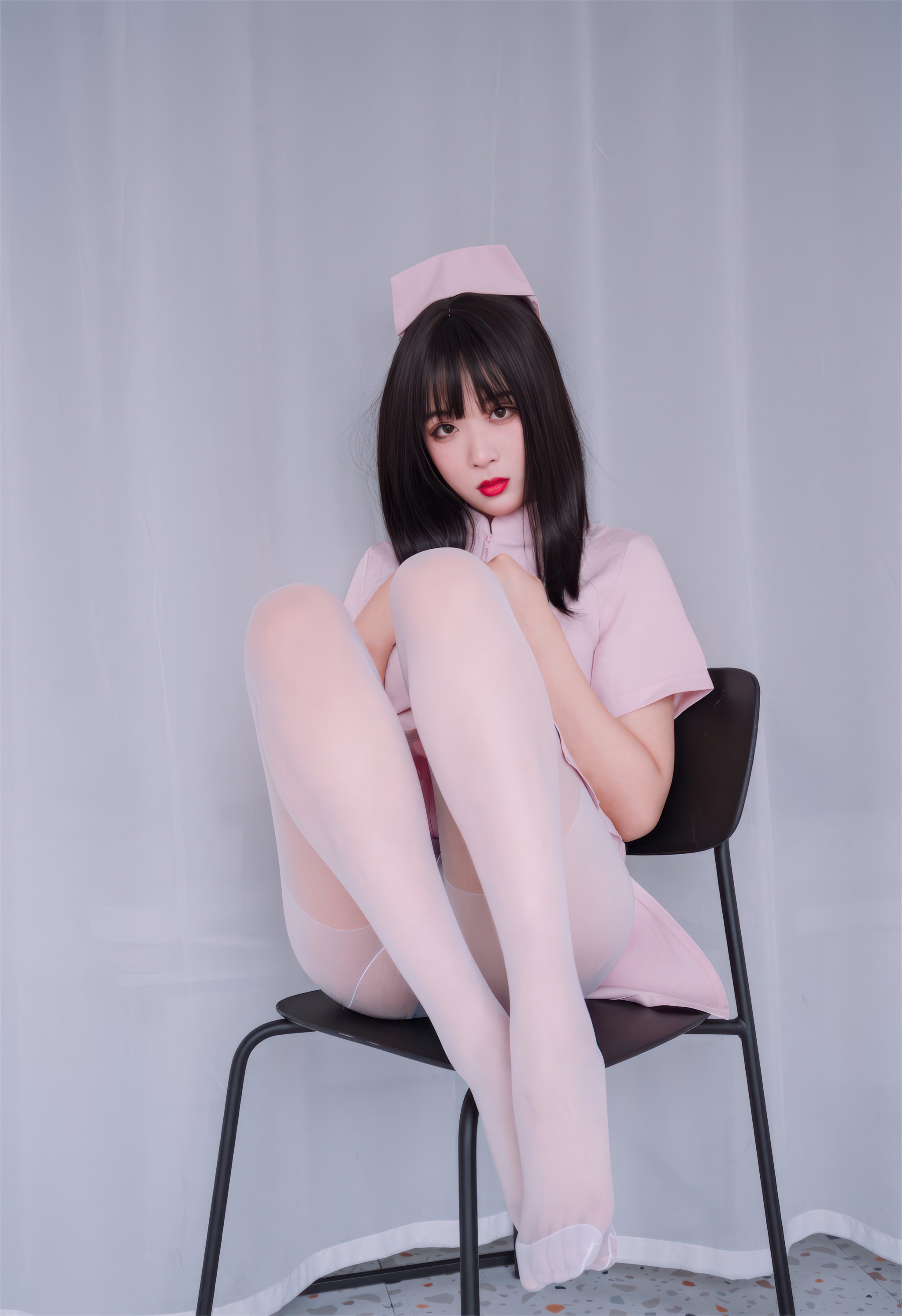 轩萧学姐 - NO.060 粉色护士[59P]-XikXak